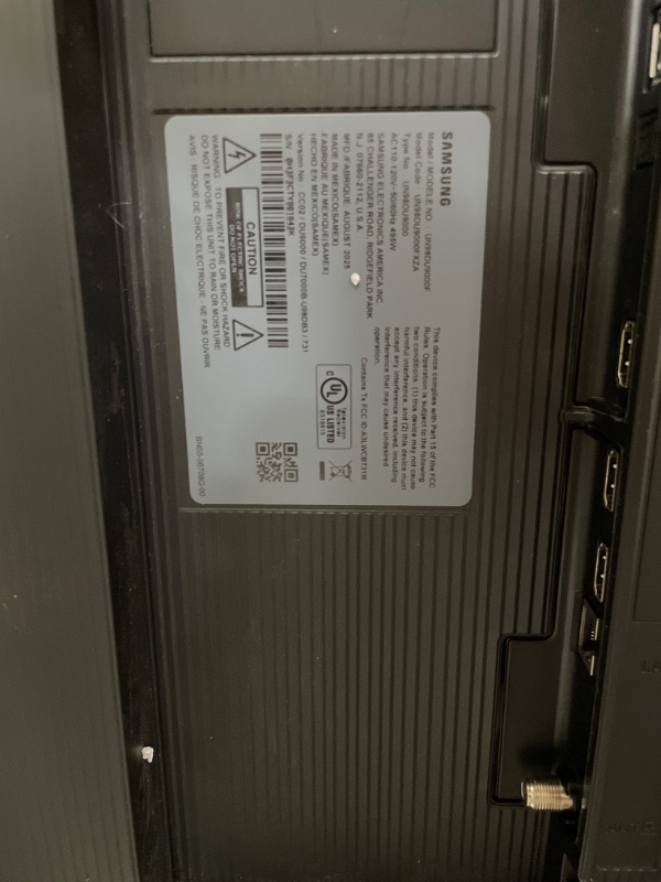 Photo 1 of ***DAMAGED***Samsung 98-Inch Class 4K Crystal UHD DU9000 Series HDR Smart TV, Object Tracking Sound Lite, Motion Xcelerator 120Hz, Supersize Picture Enhancer, Mega Contrast, Alexa Built-In (UN98DU9000, 2024 Model)