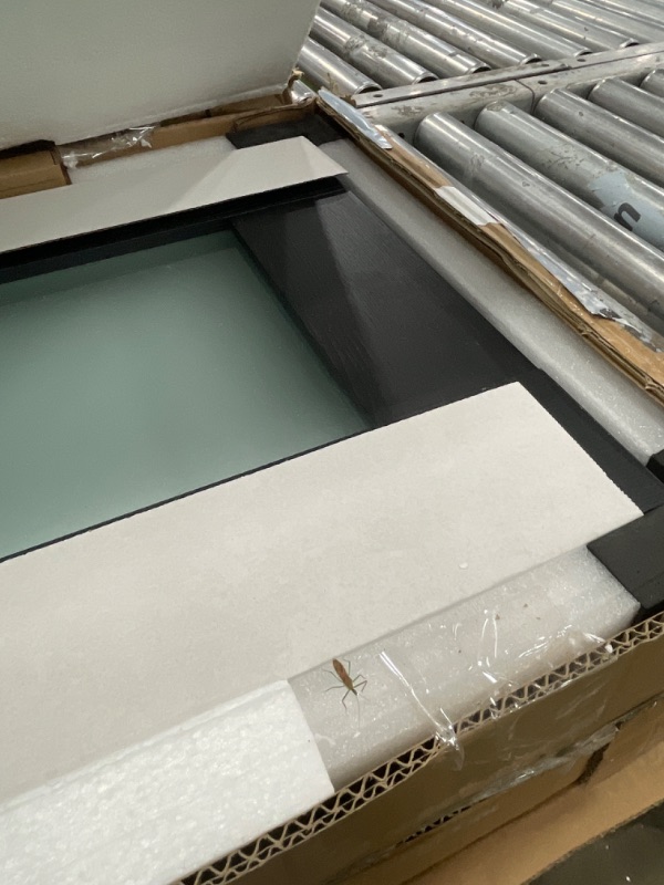 Photo 1 of *** PARTIAL SET *** SMARTSTANDARD 60in x 80in Closet Bifold Door with Bi-fold Door Hardware Kit Included, Tempered Frosted Glass Closet Door, Preassembled Panel, Water-Proof PVC Surface, Black