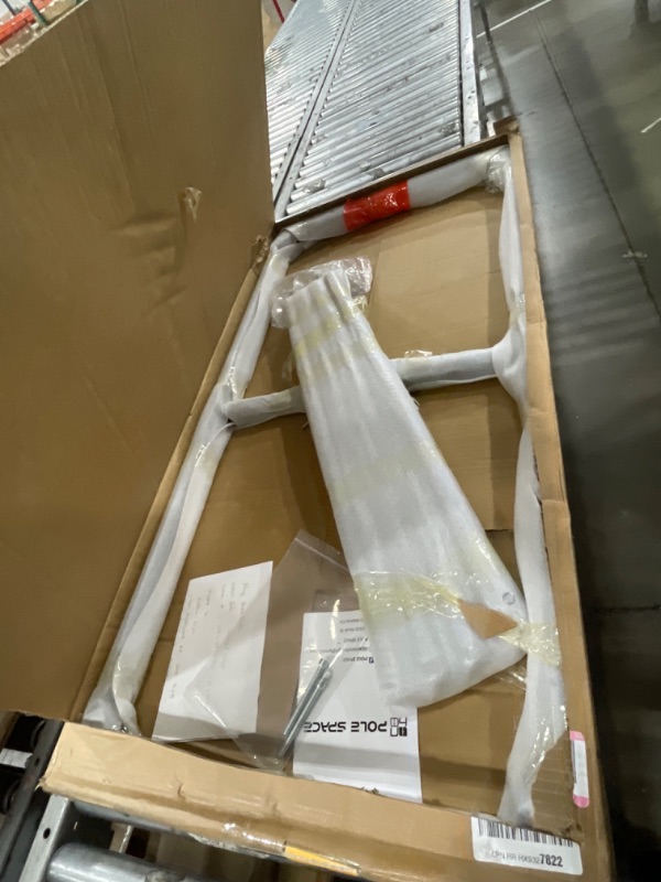 Photo 1 of **MISSING TABLE TOP*** Sintered Stone Dining Table, 55.1" Modern Faux Marble Kitchen Table, Grey Rectangular Slate Patio Table with Metal Legs, Indoor Outdoor Stone Dining Table for Patio, Backyard, Scratch