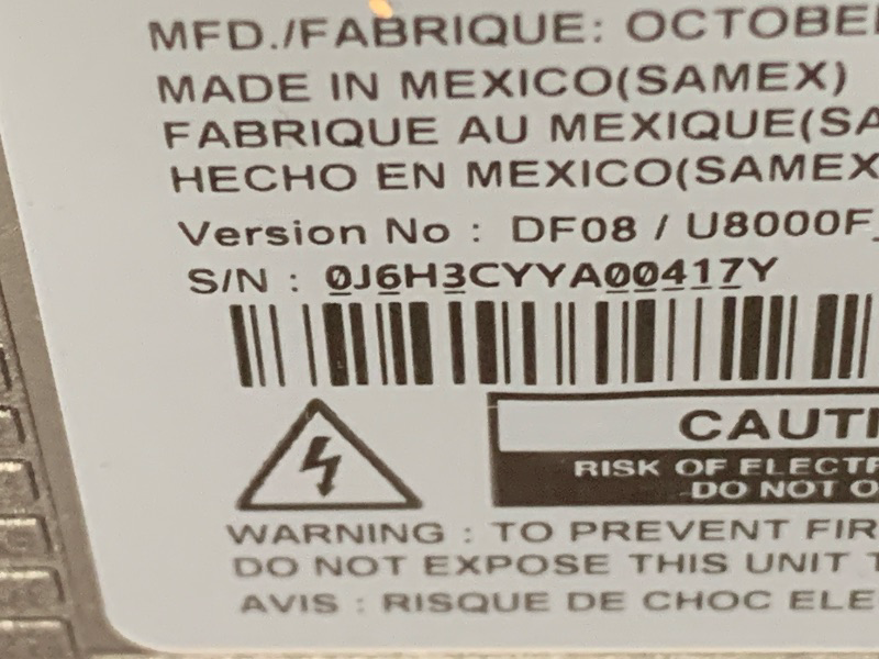 Photo 5 of Samsung 85-Inch Class Crystal UHD U8000F 4K Smart TV (2025 Model) Endless Free Content, Crystal Processor 4K, MetalStream Design, Knox Security, Alexa Built-in PARTS ONLY