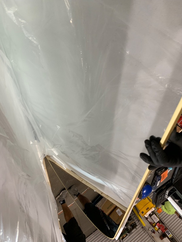 Photo 3 of LadyNow Full Length Mirror, 91"x46" Oversized Floor Mirror Freestanding, Full Body Floor Standing Mirrors with Stand, Hanging Mounted for Bedroom Living Room, Gold, Arched Style