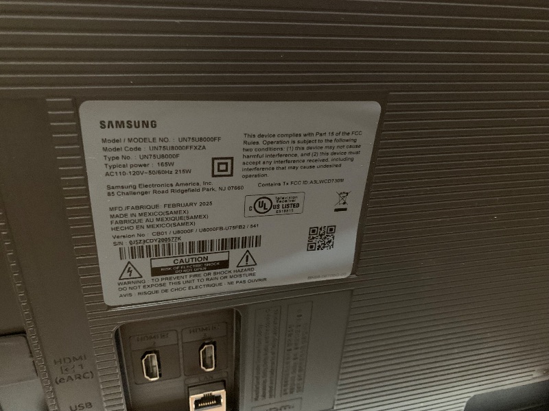 Photo 4 of Samsung 75-Inch Class Crystal UHD U8000F 4K Smart TV (2025 Model) Endless Free Content, Crystal Processor 4K, MetalStream Design, Knox Security, Alexa Built-in