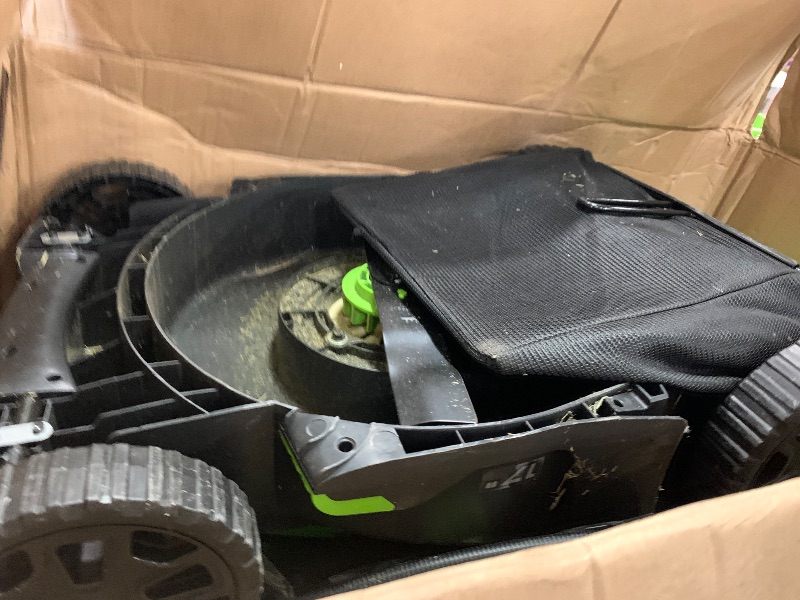 Photo 1 of **USED**
Greenworks 48V (24V x 2) 17" Brushless Mower+12" String Trimmer +320CFM Blower,(2) 4.0Ah Batteries and 2A Dual Port Charger