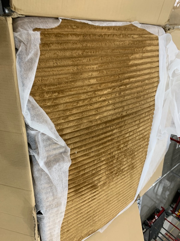 Photo 4 of LINSY HOME Sectional Sleeper Sofa with Storage Chaise & USB Charging, Convertible Pull Out Couch Bed Plush Corduroy Modular Sectional Couches for Living Room Apartment (Brown) box 2 of 3 missing box 1 and 3 
