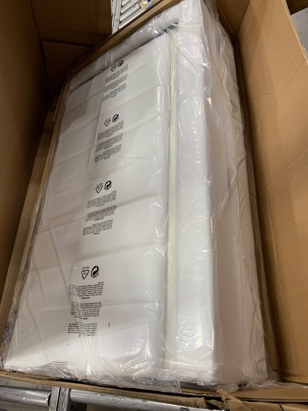 Photo 1 of *INCOMPLETE* YITAHOME King Size Bed Frame with Adjustable Headboard, 4 Storage Drawers and RGB LED Lights, Velvet Upholstered Platform Bed with USB Ports, No Box Spring Needed, Fast Assembly, Noise-Free, White MISSING BOXES.