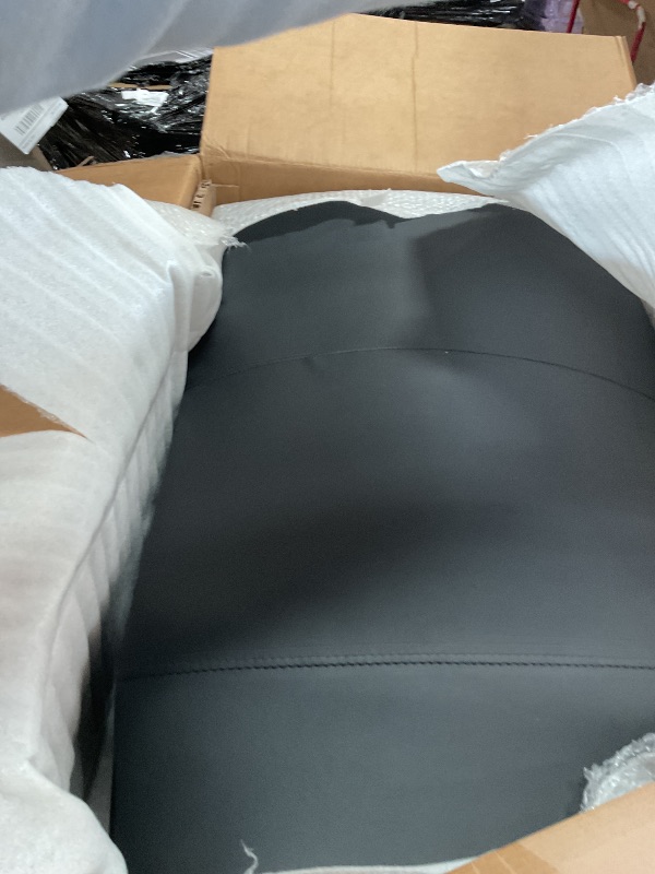 Photo 1 of ****MISSING PARTS**

HUAUR Genuine Leather Modern Executive Chair High-Back Support 90 to 150 Degrees Tilt and Upholstered Home Desk Chair with Base 360LB Capacity Swivel Computer Office Chair (Black)