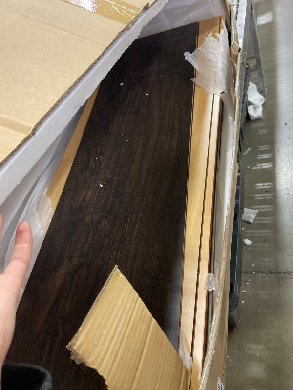 Photo 1 of **MISSING HARDWARE**Shintenchi 3 Doors Farmhouse Sideboard Buffet Cabinet,41" Barn Doors Buffet with Storage,Wood Coffee Bar Cabinet with Adjustable Shelf for Kitchen,Living Room,Brown