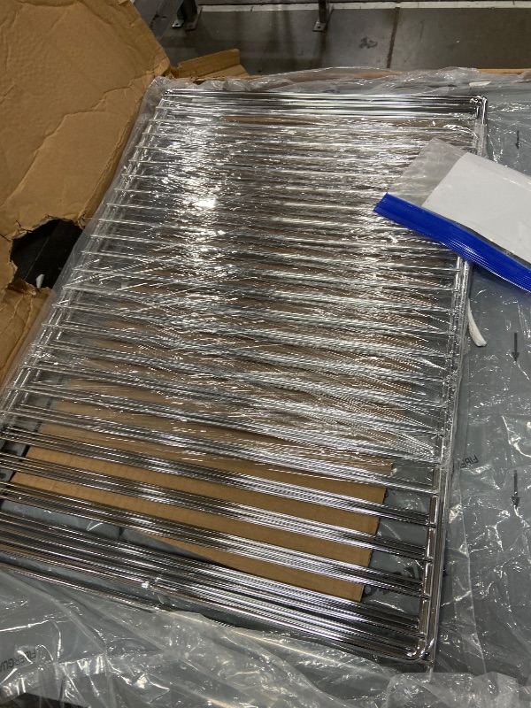 Photo 1 of **SHATTERED GLASS FRONT, HEAVILY DENTED**KoolMore 32 in. Commercial Countertop Convection Oven, Holds Full Size Pans, 4 Racks and 3500W of Power, 240V in Stainless-Steel, ETL Listed for Safety and Sanitation (KM-CTCO-44)