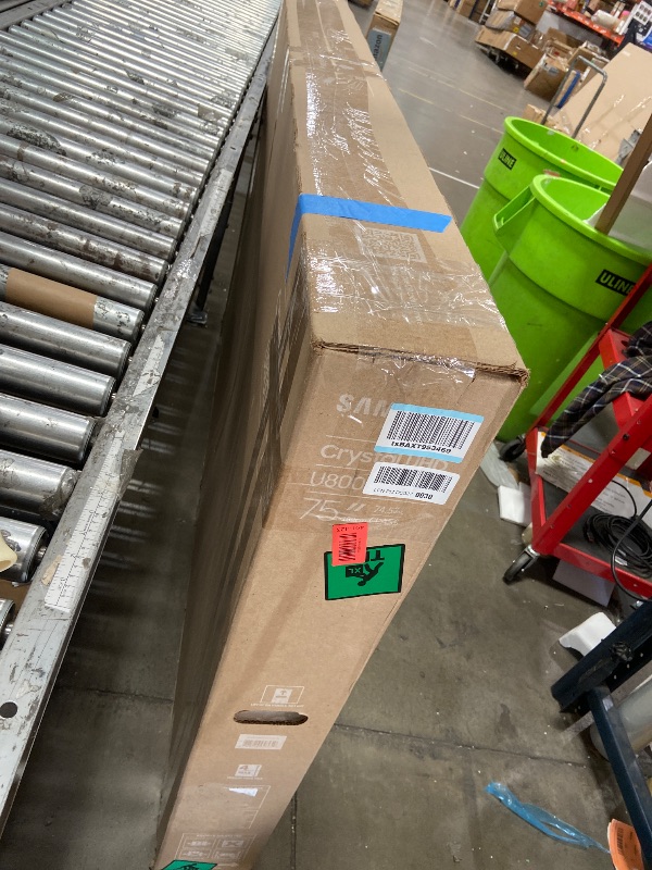 Photo 1 of **POWERS ON BUT SCREEN IS DAMAGED**Samsung 75-Inch Class Crystal UHD U8000F 4K Smart TV (2025 Model) Endless Free Content, Crystal Processor 4K, MetalStream Design, Knox Security, Alexa Built-in