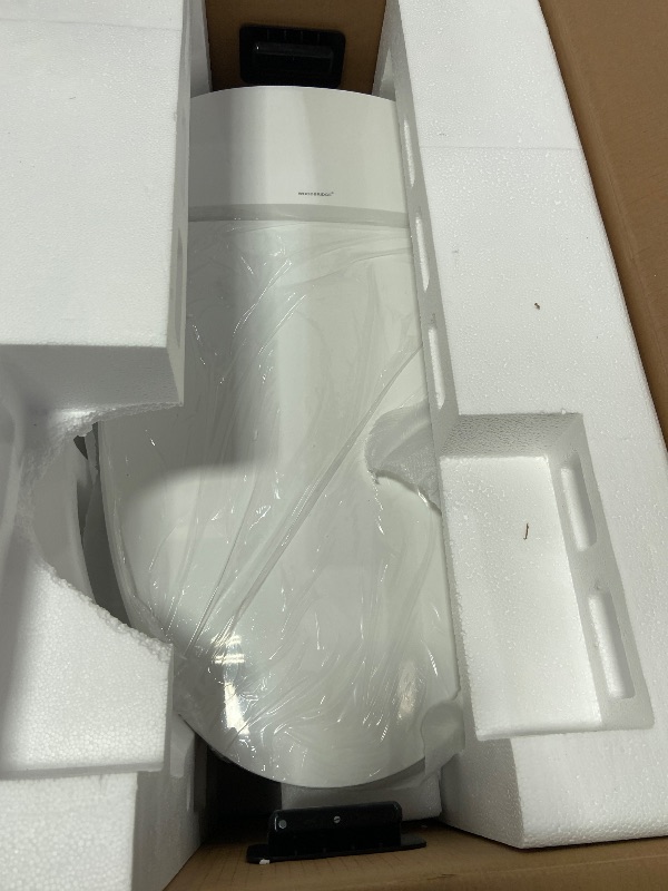 Photo 1 of **UNKNOWN IF ASNY MISSING PARTS**WOODBRIDGE B0970S One Piece Elongated Smart Tankless Bidet Toilet, ADA Height, Auto Flush, Foot Sensor Operation, Heated Seat with Integrated Multi Function Remote Control in White