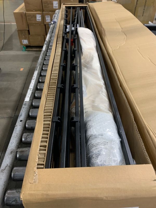 Photo 2 of Amazon Basics Smart Box Spring Bed Base, 7-Inch Height Mattress Foundation, Tool-Free Easy Assembly, King, 79"L x 75.5"W x 7"H, White