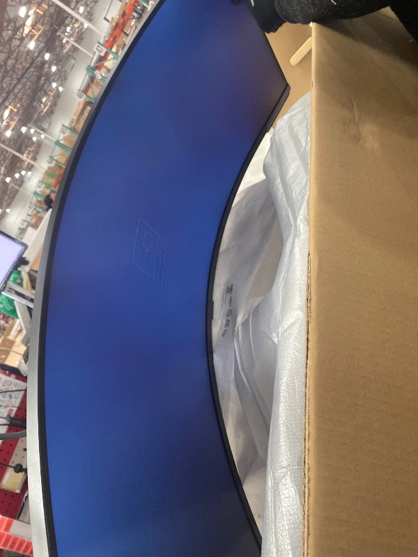 Photo 1 of *********FUNCTIONS, BUT MINOR DAMAGE TO SCREEN (SECOND PICTURE)** NO POWER CORD***
SAMSUNG 57" Odyssey Neo G9 (G95NC) Series Dual 4K UHD 1000R Curved Gaming Monitor, 240Hz, 1ms with DisplayPort 2.1, Quantum Mini-LED, DisplayHDR 1000, AMD FreeSync Premium 