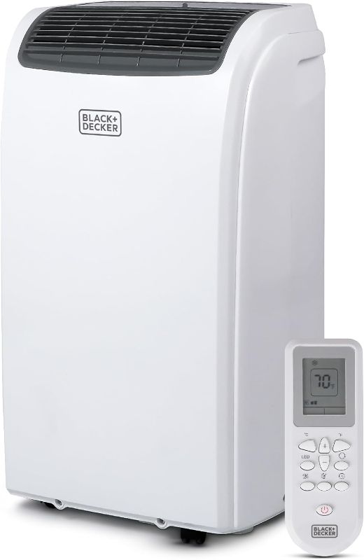 Photo 1 of ***MISSING PARTS***
BLACK+DECKER Smart Portable Air Conditioner, 12,000 BTU (8,000 BTU SACC) Cooling, 9,000 BTU Heating for Rooms up to 550 Sq. Ft., Follow Me Remote, BPACT12HWT, White