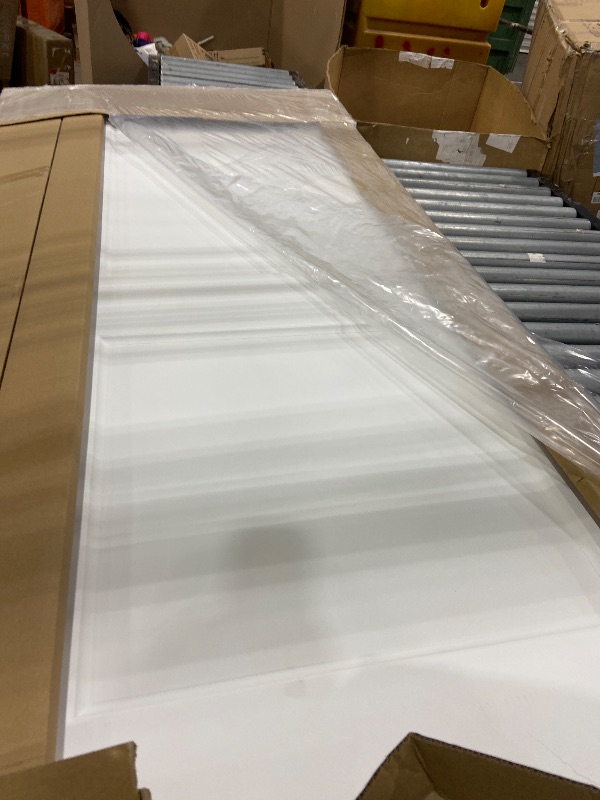 View 5 of **DAMAGED IN CORNER**BARNSMITH 30in x 80in Sliding Pocket Door, Track Hardware and Frame Kits with 2-Panel White Paintable Door Slab Included, Soft Close Mechanism, Durable and Smooth
