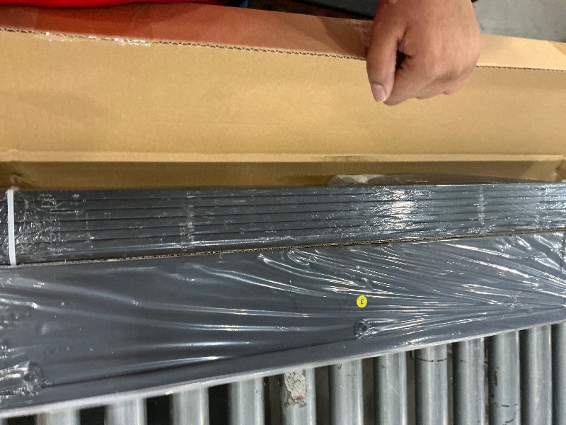 Photo 1 of *PARTIAL SET// NO REFUNDS FINAL SALE*Rolanstar Bed Frame Twin Size with Charging Station and LED Lights, Upholstered Storage Headboard with Drawers, Heavy Duty Metal Slats, No Box Spring Needed, Noise Free, Easy Assembly, Dark Grey