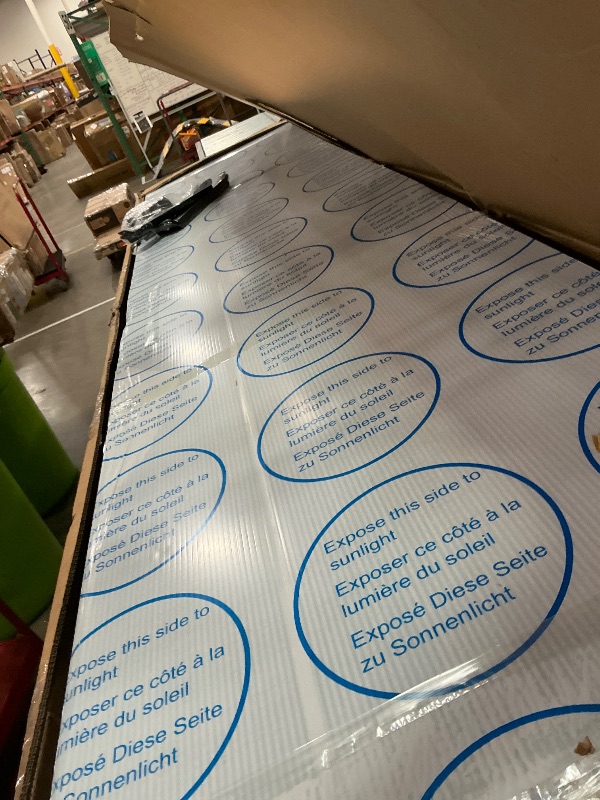 Photo 1 of *PARTIAL SET ONLY* Real Relax Metal Carport 10 x 16ft with Heavy Duty Metal Frame & Pitched-Roof Polycarbonate Panel Canopy, Sturdy Canopy Shelter for Car, Truck, Pickup, SUV, Tractor, and Boat, Grey