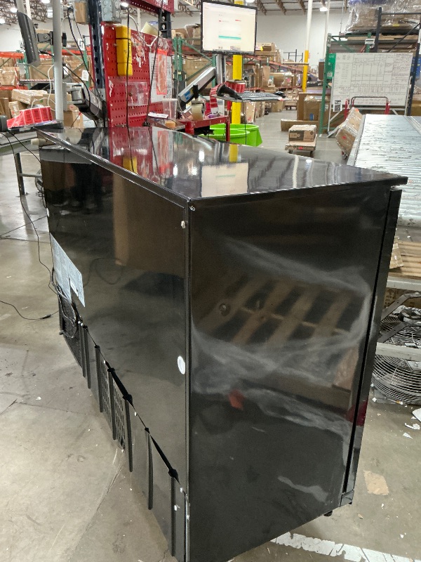 Photo 1 of *MINOR DENTS* Beverage Refrigerator, 53.15W Inch 12 Cu.Ft Drink Fridge, Back Bar Beer Fridge with 3 Glass Door, 35.43" Height Beverage Cooler, Built-in & Undercounter Commercial Back Bar Cooler for Kitchen Shop Bar