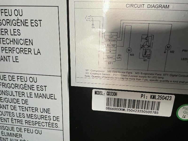 Photo 1 of *MINOR DENTS* Beverage Refrigerator, 53.15W Inch 12 Cu.Ft Drink Fridge, Back Bar Beer Fridge with 3 Glass Door, 35.43" Height Beverage Cooler, Built-in & Undercounter Commercial Back Bar Cooler for Kitchen Shop Bar