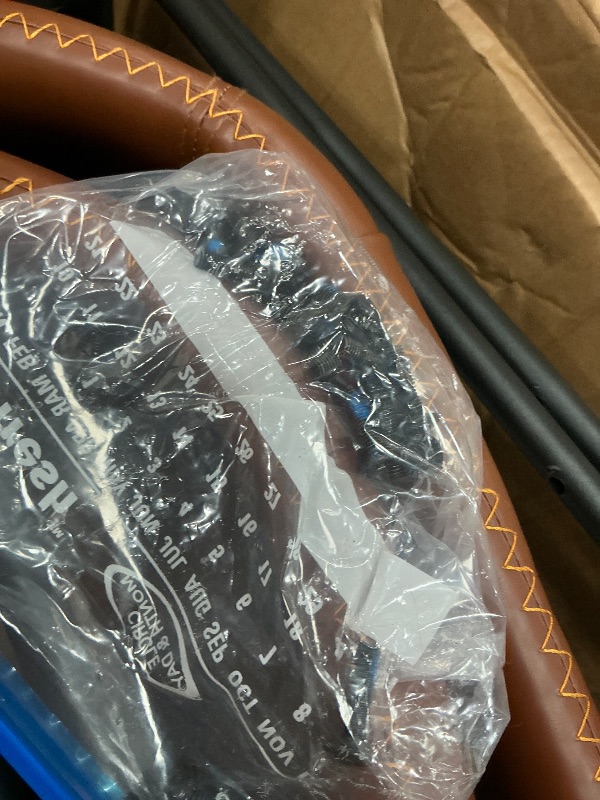 Photo 1 of *MISSING 2** Sweetcrispy Counter Height Bar Stools Set of 4, 30 inch Height Stool Faux Leather Barstools with Back, Armless Kitchen Island Countertop Comfortable Modern Chairs with Metal Legs - Brown