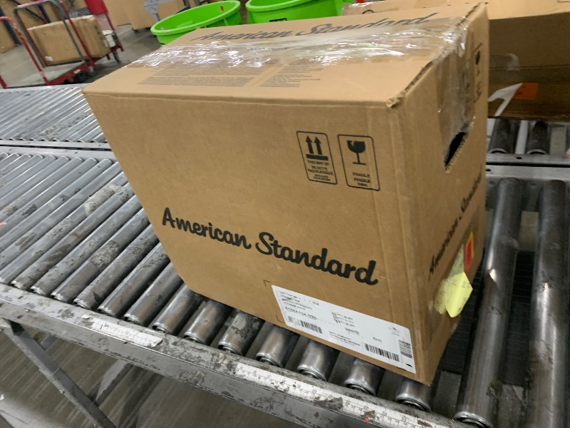 Photo 1 of **TANK ONLY**American Standard 609CA001.020 Cadet PRO Two-Piece Toilet with Slow-Close Seat and Wax Ring, Elongated Front, Standard Height, White, 1.28 gpf
