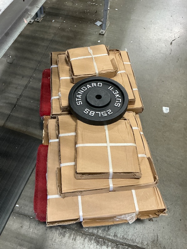 Photo 1 of *INCOMPLETE* BalanceFrom Cast Iron Plate Weight Plate for Strength Training and Weightlifting, 1-Inch or 2-Inch, Standard or Olympic 2INSTD-245SET