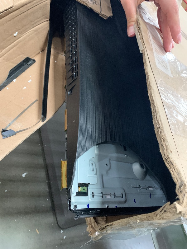 Photo 1 of **FOR PARTS ONLY**DAMAGED**SAMSUNG 65-Inch Class OLED S90F 4K Smart TV (2025 Model) NQ4 AI Gen3 Processor, 4K AI Upscaling Pro, OLED HDR +, Motion Xcelerator 144Hz, Samsung Vision AI, Alexa Built-in