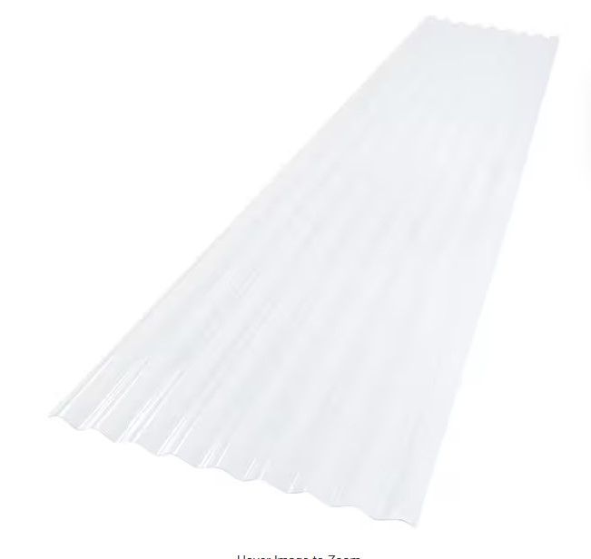 Photo 1 of Corrugated PVC Roof Panel in Clear 71.26x23.62