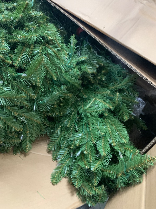 Photo 1 of ** Only Box # 2 Missing Box # 1 ** National Tree Company 12 ft Pre-Lit Dunhill Fir Artificial Christmas Tree, 1,200 LED Lights, 7,794 Tips, PowerConnect, Foot Pedal, 10 Light Functions, Includes Stand, Green
