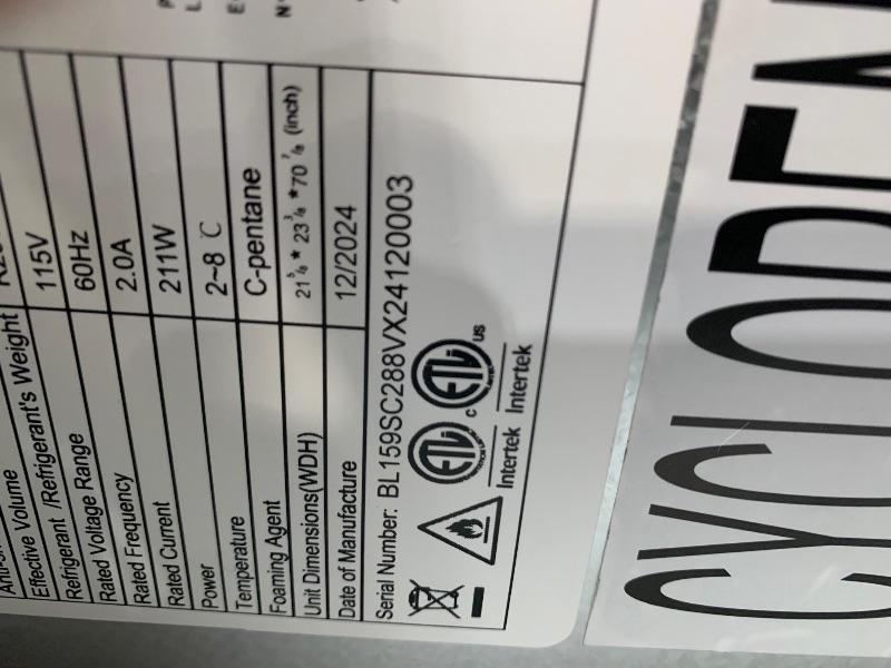 Photo 1 of ***DOES NOT COOL***Bluelinecool Commercial Refrigerators 9 Cu.Ft Upright Merchandiser Drink Cooler – Glass Door Beverage Fridge with LED Light, Adjustable Shelves, Lock Wheels – Display Refrigerator for Bar, Shop, Beer