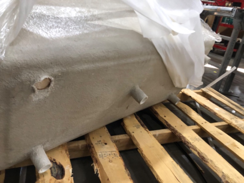 Photo 1 of *DAMAGE* ANZZI Illyrian AZ3272VNS 32" x 72" Soaker Acrylic Rectangle Drop-In Bathtub - Easy Installation - Smooth Glossy Ultra White Finish