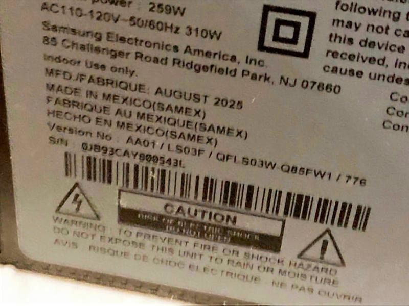 Photo 1 of *Cracked Screen* Samsung QN85LS03FW 85 inch The Frame Pro 4K Neo QLED Mini LED Smart TV (2025) Bundle with CPS Exclusive 26 Month Protection, 2X HDMI Cables & Deco Gear Complete Home Theater Beginner's Guidebook