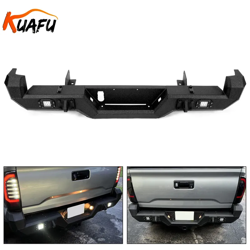 Photo 1 of ***PARTS ONLY***Pro Series Rear Bumper w/ Lights For 2016-2023 21 22 Toyota Tacoma Heavy Duty