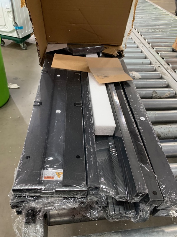 Photo 1 of **FOR PARTS ONLY**
Jenmit Queen Size Bed Frame with Headboard, Metal Platform Bed Frame with Charging Station & LED Lights, Storage Space Under Bed, No Box Spring Needed, Noise Free, Easy Assembly, Black