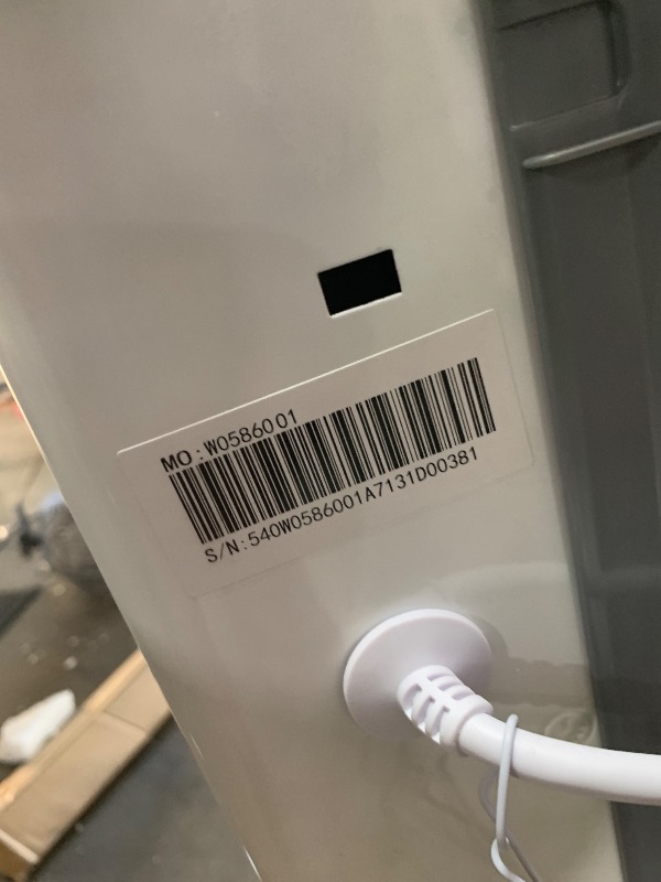 Photo 1 of ***DAMAGED** BLACK+DECKER 3.0 Cu. Ft. Portable Washer, 26.5 lb. Capacity Washing Machine, 6 Cycles, Quick Connect Sink Adapter and Drain Hose Included, Transparent Lid & LED Display, BPW30MW, White