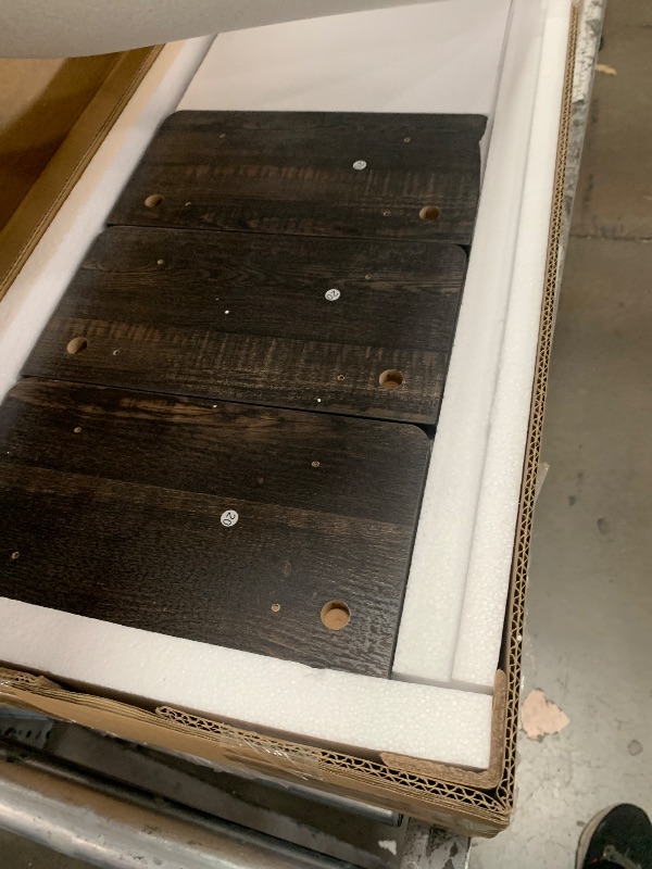 Photo 1 of ***NOT A COMPLETE SET ****GarveeHome Coffee Bar Cabinet with LED Lights 72 in Tall Buffet Cabinet with Storage Farmhouse Kitchen Sideboard Tall Coffee Hutch with Microwave Stand/Wine Rack/Glass Shelf Dining Room (Oak Black)