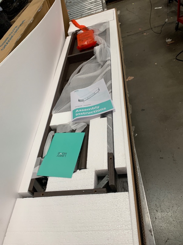 Photo 1 of ***SEE NOTES***LINSY HOME 70" Fluted TV Stand for TVs up to 80 Inch, Mid Century Modern Entertainment Center with Storage Cabinet and Sliding Doors, Farmhouse Wood Media TV Console for Living Room, Bedroom, Walnut