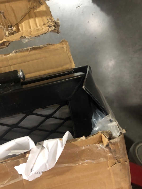 Photo 1 of ***Bent***
ECOTRIC 46.2 x 26.8 x 38.7 inch Hitch Cargo Carrier w/Ramp Foldable 500 Lbs Capacity Hitch Mount Steel Wheelchair Carrier Mobility Scooter Ramp 2" Hitch Receiver for SUV Truck Van Car