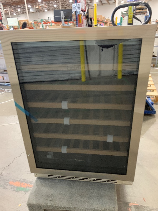 Photo 1 of  Wine Fridge Cooler - 24 Inch Wine Fridge Hold 47 Bottles, 40-65°F Wine Refrigerator Glass Door, Built in, Freestanding Under Counter Fridge for Beer...