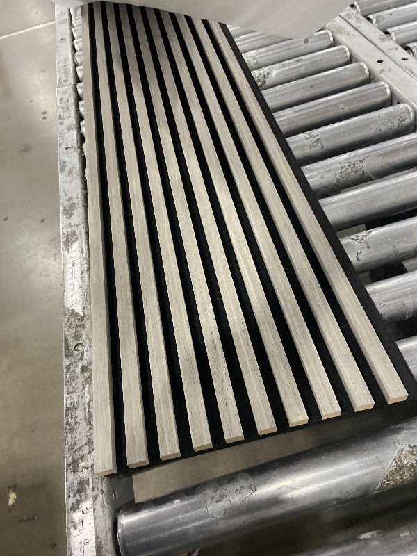 Photo 1 of  Wood Slat Acoustic Panels for Wall and Ceiling - 3D Fluted Sound Absorbing Panel with Wood Finish