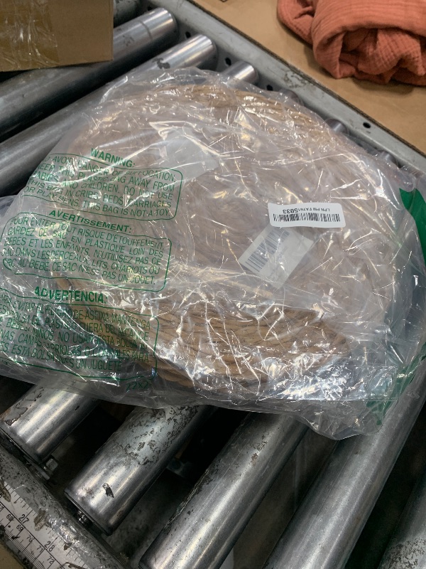 Photo 1 of 10 PCS Round Wicker Placemats Set, 12 in Woven Straw Placemats, Natural Seagrass Color Rattan Place Mats, Heat-Proof Table Mats, Rustic Decor for Dining, Tables, Weddings,Home