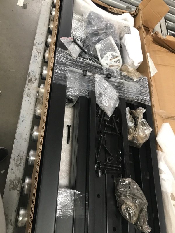 Photo 1 of *COMPLETE 2 BOXES 1 OF 2 AND 2 OF 2*
CNPOP Metal Triple Bunk Bed for Kids and Teens, Detachable Twin & Twin XL Beds, Space-Saving Design with Guardrails and Ladder, Sturdy Metal Frame, Black