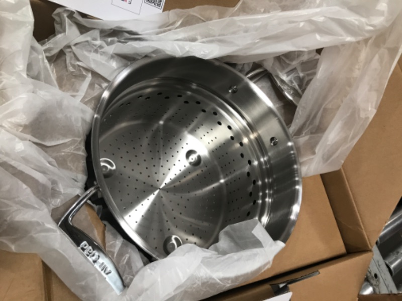 Photo 13 of All-Clad Copper Core 5 Ply Stainless Steel Cookware Set 15 Piece, Oven Broiler Safe 600F, Cookware, Stockpot, Pots and Pans Set, Silver