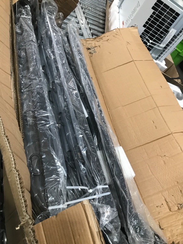 Photo 1 of Epcee 12-Pack Angle 25° Fence Post Extender, 40" Fence Barbed Wire Extend Arm?for Outdoor Fences to Increase Height, Protect Privacy and Pets Jumping Off (12, 40in-25°Angles - Wood Post)