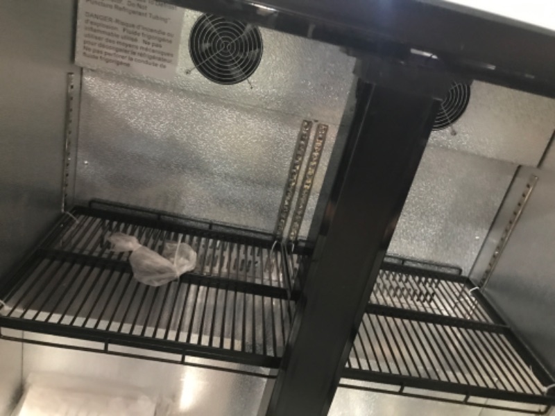 View 4 of ***PARTS ONLY***BODEGACOOLER Back Bar Cooler with 2 Glass Doors,7.7 Cu.ft Commercial Back Bar Beverage Refrigerator Counter Height,LED Lighting for Soda Drinks,Beer,Wine Stainless Steel Top,DOE Approved,4 Casters