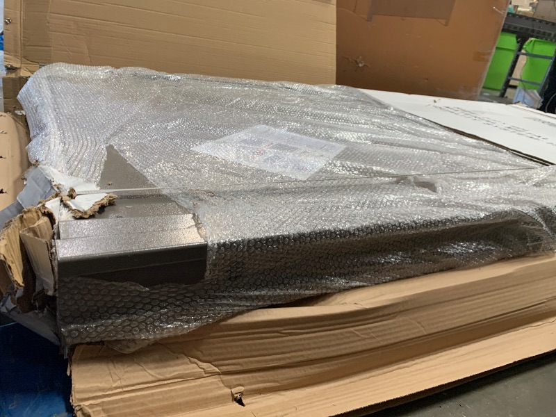 Photo 1 of VIZ-PRO Quick Mount Steel Security Door with Frame and Hardware, Gray Right Side-Hinged Inward, 39 9/16" - 41 7/8" Width Adjustable, 83 1/2" Height