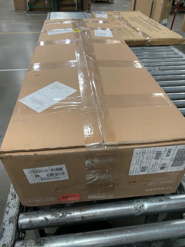 Photo 1 of Samsung 49" Odyssey OLED (G93SC) Series Curved Gaming Monitor w QD-OLED, 240Hz, 0.03ms, DQHD, G-Sync Compatible