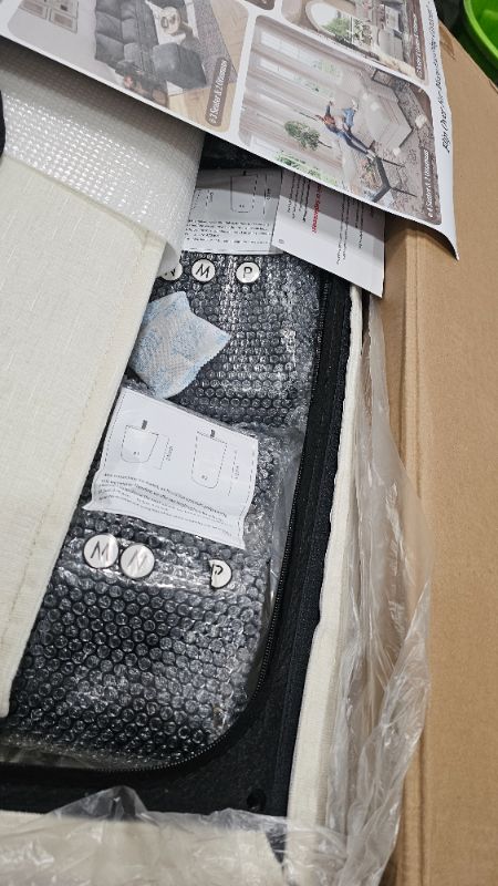 Photo 1 of 109'' Modular Sectional Sofa, L Shaped Couch with Storage Ottoman, Comfy Cloud Sofa with Deep Seat, 4 Seat Convertible Sectional Couches for Living Room (Beige, Low Legs 1.97")