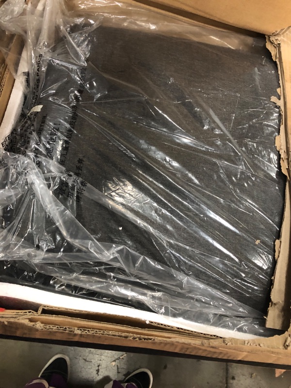 Photo 1 of Signature Design by Ashley Caitbrook Rustic 7-Piece Dining Set – Rectangular Table with 6 X-Back Upholstered Chairs, Gray