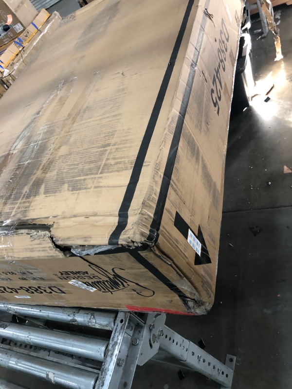 Photo 2 of Signature Design by Ashley Caitbrook Rustic 7-Piece Dining Set – Rectangular Table with 6 X-Back Upholstered Chairs, Gray