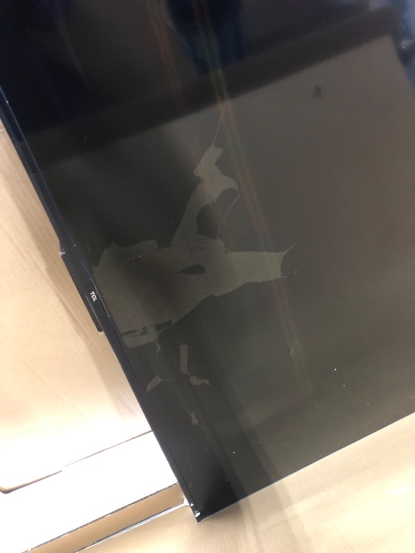 Photo 1 of *broken/for parts** TCL 65-Inch Class Q65 QLED 4K Smart TV with Fire TV (65Q651F, 2024 Model), Dolby Vision, HDR PRO+, Dolby Atmos, Alexa Built-in with Voice Remote, Apple AirPlay 2 Compatibility, Streaming Television